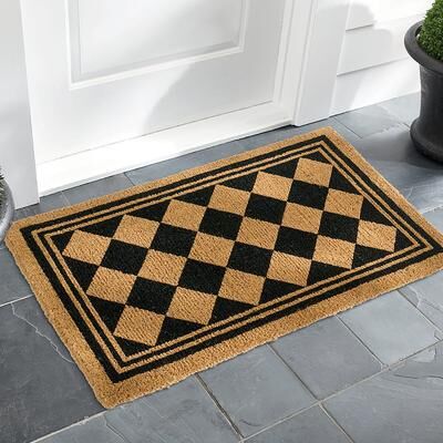 Harlequin Coir Door Mat - Grandin Road