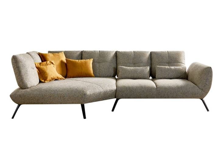 StepOne Ecksofa NEWPORT PLUS, graubeige, Webstoff