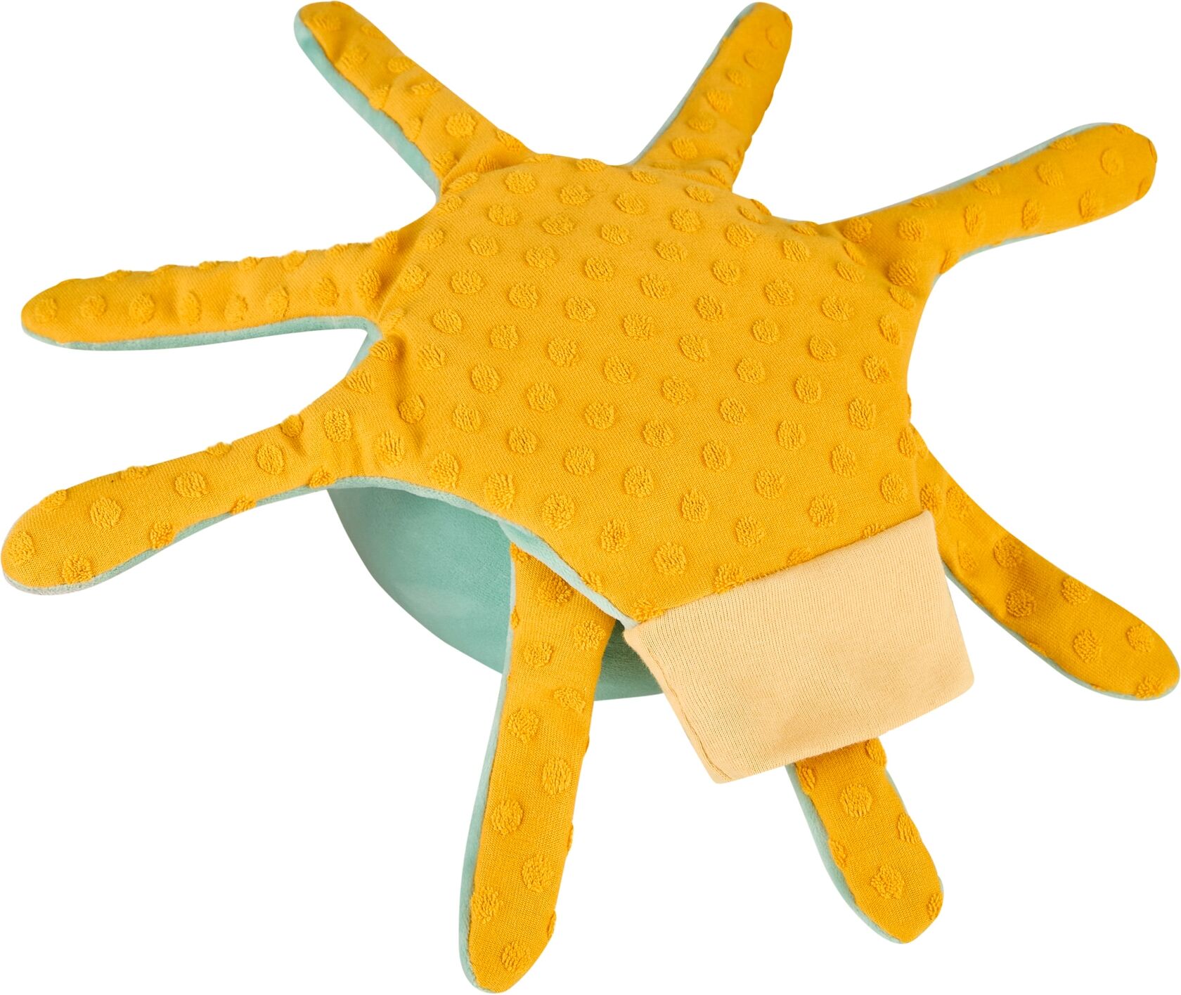 Handpuppe STERNTALER "Octopus", grün (pudergrün), Puppen, Kinder, Flauschstoff