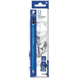 Staedtler, Bleistift, 100-3B Graphitstift 12 Stück(e) (2 mm, 3B, 12x)