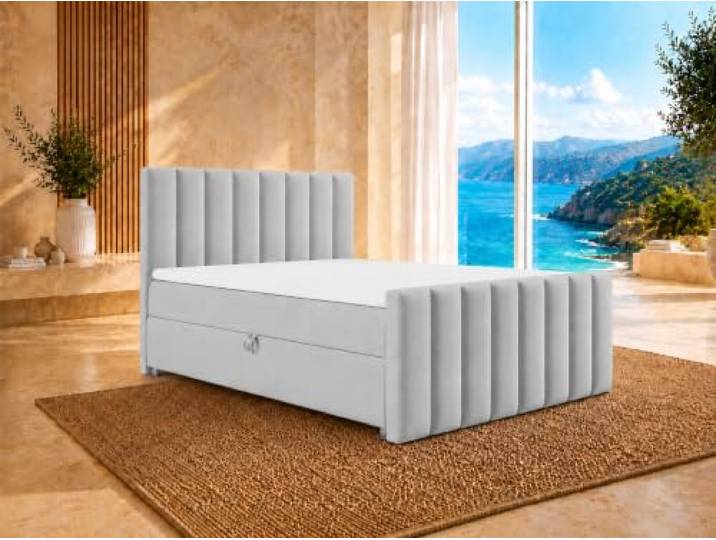 Best For Home Trinity K10 Lux Boxspringbett 140x200 mit Bettkasten Topper