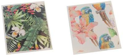 IH Casa Decor Swedish Dish Cloth Set Of 2 Tropical Parrot Assorted - Set of 6