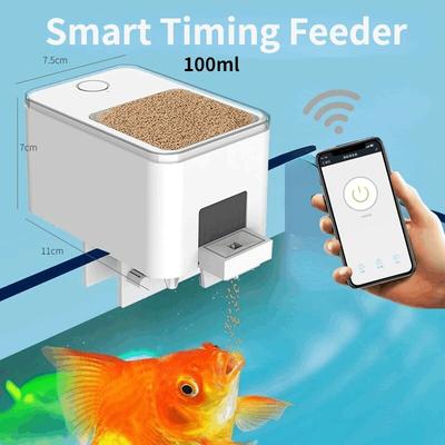 Happy Pet Pantry Smart Aquarium Fish Feeder: WiFi Control & Voice Activation 2