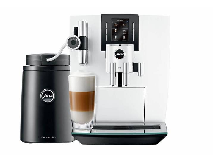 JURA J600 Piano White Kaffeevollautomat Weiss