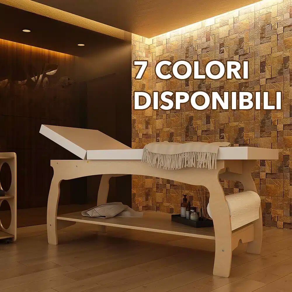 MG Legno Lettino per massaggi Aurora Professionale in Legno Multistrato di Betulla GRIGIO