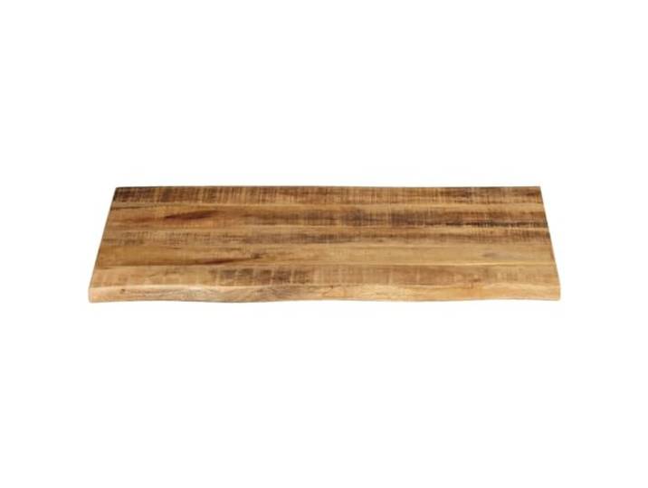 KTHLBRH Tischplatte 80 x 60 x 3,8 cm lebende Kanten aus unbehandeltem Massives Mangoholz, glatte Oberfläche, leicht zu reinigen, Tischersatz