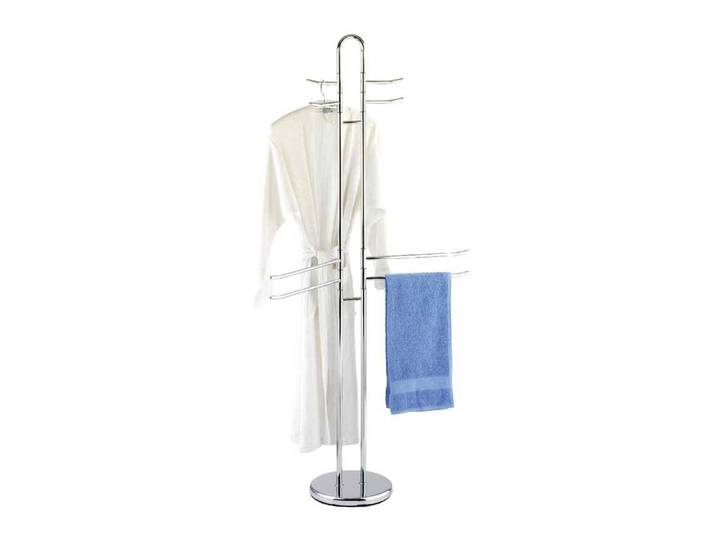 Porte-serviettes/porte-vêtements Chrome Argenté 55 x 168 x 28cm