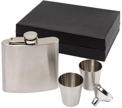 Fiaschetta Cowboy in Acciaio  Rossi Marrone 250ml Accessori Personalizzate o neutre