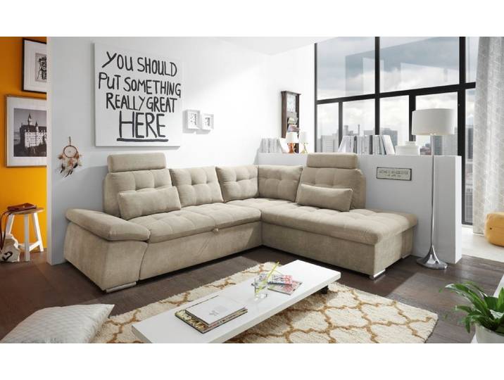 ED EXCITING DESIGN Ecksofa Nalo, mit Schlaffunktion