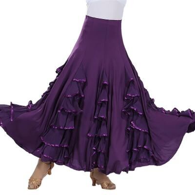 LightInthebox Elegant Mulberry Silk Dance Hall Waltz Long Skirt Unisize