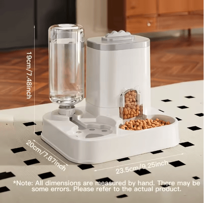 Inspire Picks Automatic Cat Water Dispenser & Gravity Pet Feeder Spill Proof Large Capacity Design gray 3