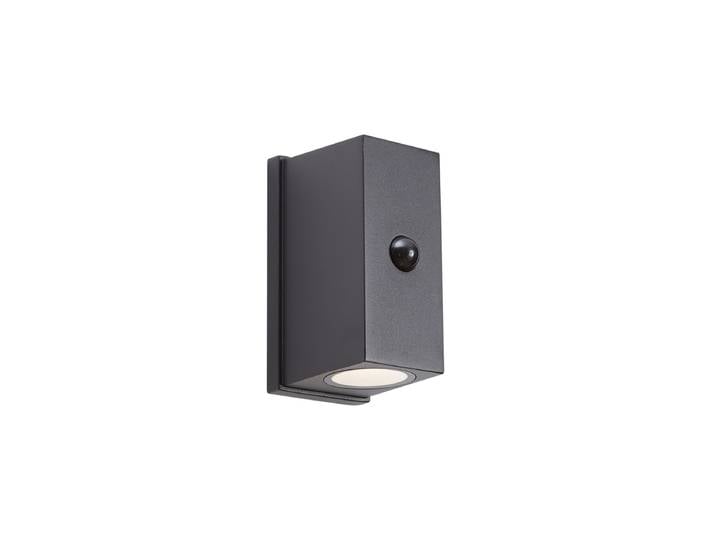 Applique murale noire Capteur Lux Magnétique Incl. LED