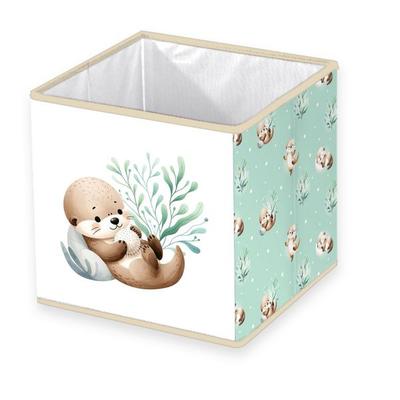 Klaus Hering 8585215196 - babybest® Aufbewahrungsbox, Schnuffel-Otter , 30x30x30 cm