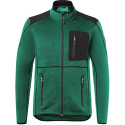 KÜBLER WEATHER Strickjacke moosgrün/schwarz M - 1443 6339-6599-M - moosgrün/schwarz