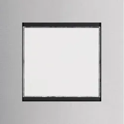 Hager REN707X LED-Info Modul hinterleuchtet, 76x76 mm, EB Edelstahl modesta/modular
