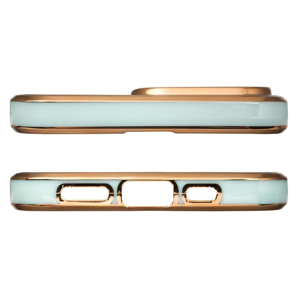 Hurtel Lighting Color Case für Xiaomi Redmi Note 11 Gel Cover mit goldfarbenem Rahmen mint (Xiaomi Redmi Note 11) (1404978613)