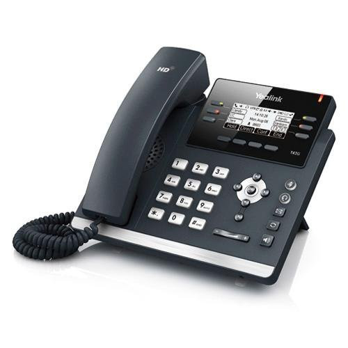 Yealink SIP-T42G VoIP-Telefoon met 2,7 inch display en PoE, zonder adapter
