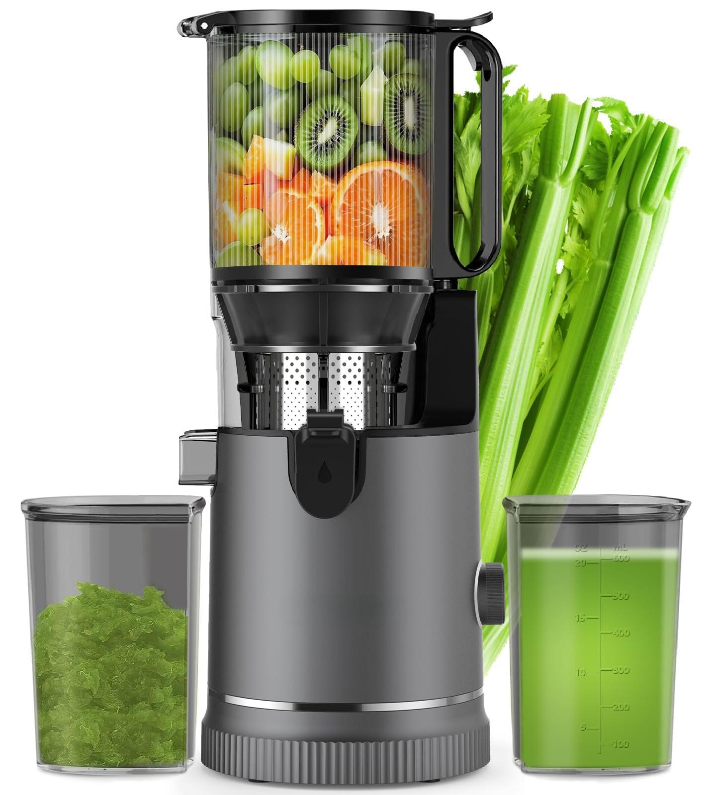 Slowjuicer - Kaltpressen - 400 Watt - 1,8 Liter - 2 Gläser