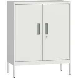 AKTENSCHRANK Stahl Weiß