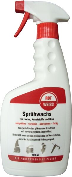 Rotweiss Lackversiegelung Sprühwachs Flasche [500 Ml] 2111 0.5l