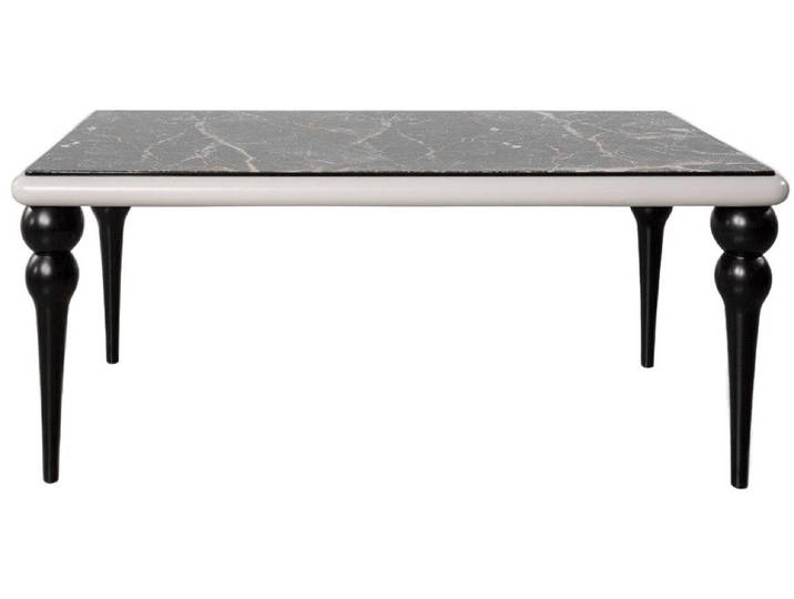 Xlmoebel Esstisch Schwarzer Holztisch im klassischen Design für Esszimmer und Küche (Esstisch, 1-St., Esstisch), Hergestellt in Europa