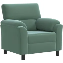 vidaXL, Sofa + Bettsofa, Sofa-Set 3 pcs Meergrün Samt