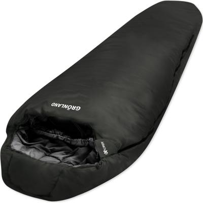 Mumienschlafsack EXPLORER "Grönland Camping Schlafsack 230x82x55cm Outdoor warm", schwarz, Schlafsäcke, B/L: 82cm x 230cm,mit Reißverschluss, Obermaterial: 100% Polyester, kombinierbar 1900g, L:230cm