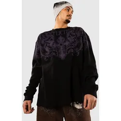 Affliction Winged Up Knit Thermal Longsleeve black Gr. M