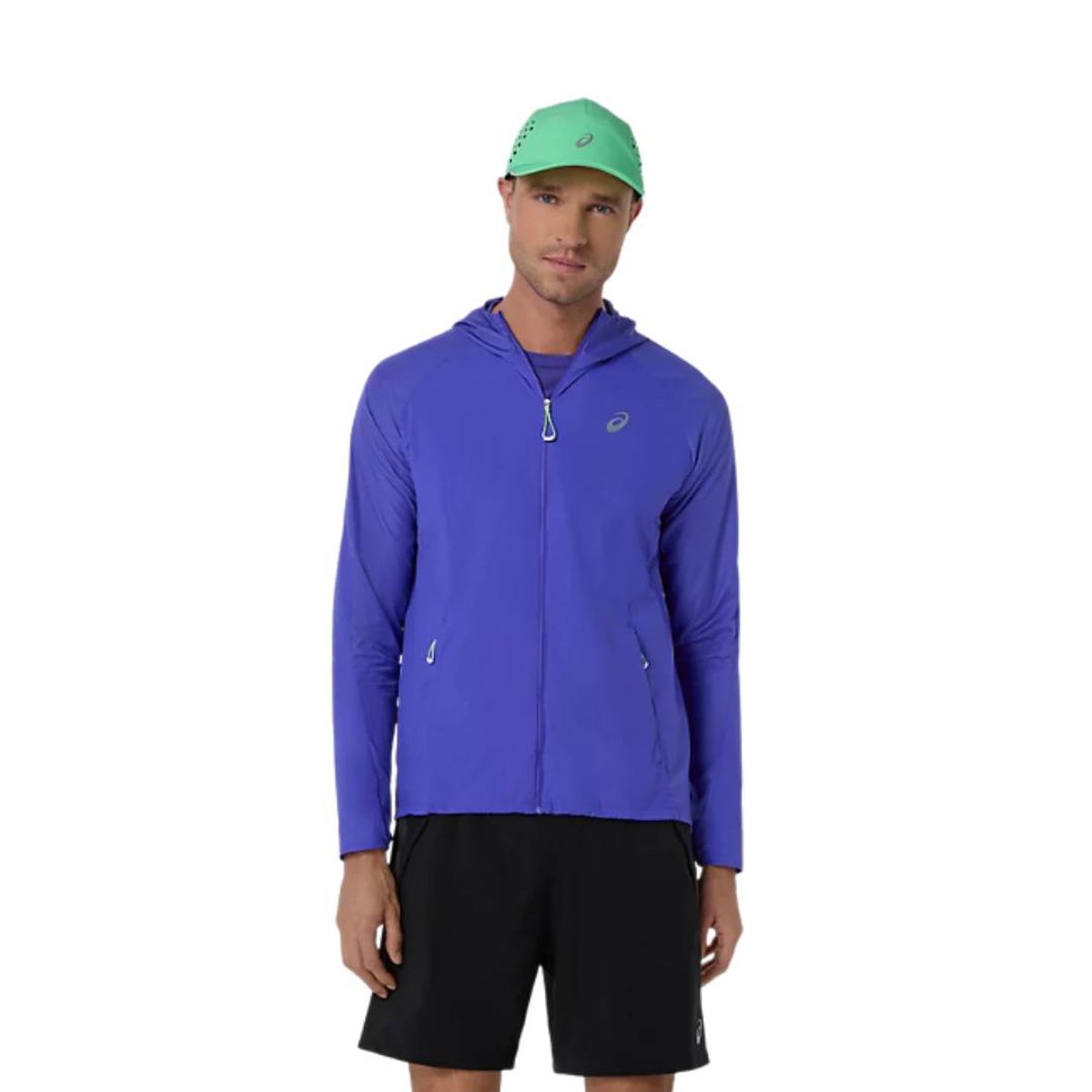 Jaqueta Asics Road Packable Roxo, Tamanho S Homem