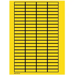 Brady, Etikettenrolle, B-500, WOB-1138-G.O.R., BESCHRIFTBARE ETIK. Gelb, 11 x 38mm (25 Bgen  80 Etik.) (101806)