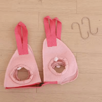 Inspire Picks Adjustable Pet Grooming Hammock Nail Trimming & Grooming Helper For Cats And Dogs pink