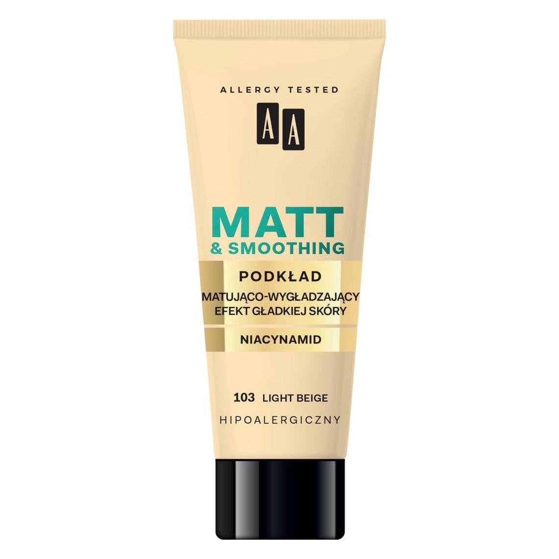 Oceanic AA Make Up Matt Foundation mattierende und glättende Grundierung 103 Light Beige 30ml (Light Beige) (5900116023199)