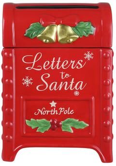 Mr. Christmas 12 in. Mailbox Ceramic Cookie Jar
