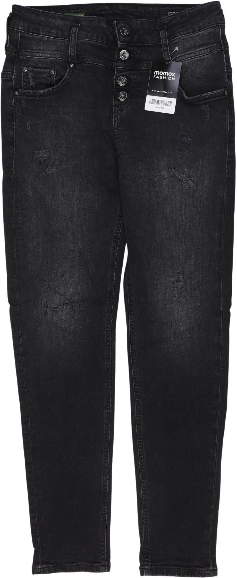 Staff Damen Jeans, Schwarz, Gr. W26, Baumwolle / Elasthan - Second Hand
