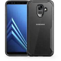 Handy Tasche für Samsung Galaxy A6 Plus Full Panzer Case Schutz Hülle Cover Grau