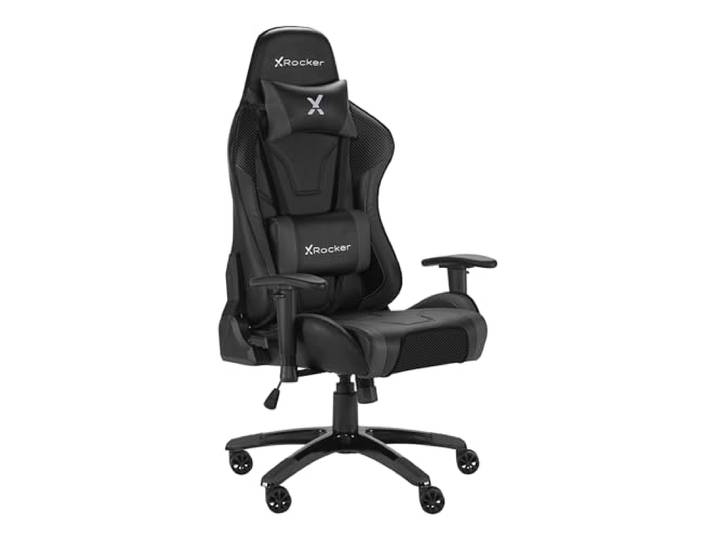 X Rocker Agility Esports - Gaming Bürodrehstuhl mit Komfortkissen für Erwachsene - Carbon Schwarz