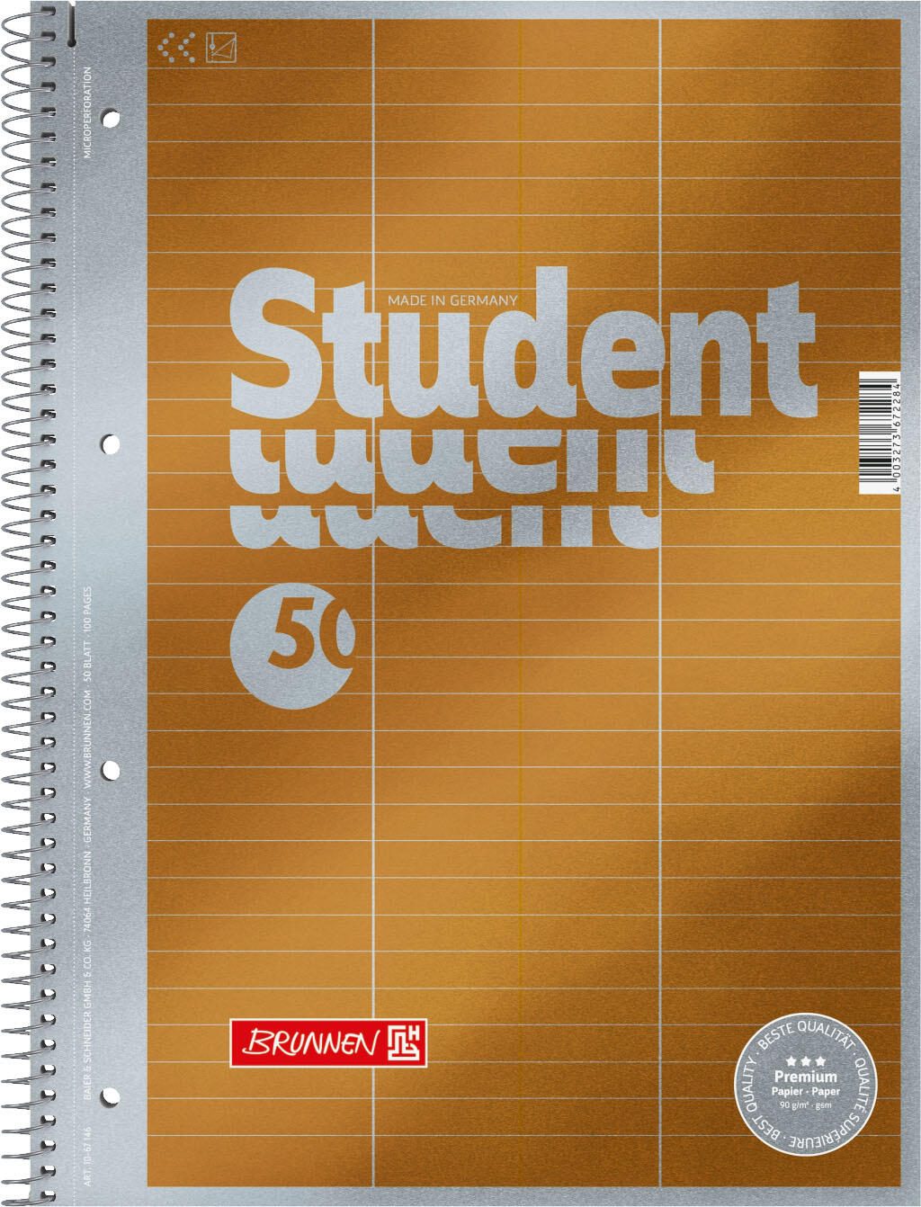 BRUNNEN Collegeblock DIN A4 liniert 1067148