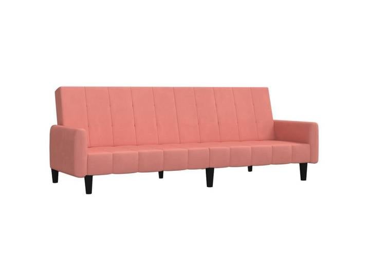 vidaXL Sofa Schlafsofa 2-Sitzer Rosa Samt, 1 Teile