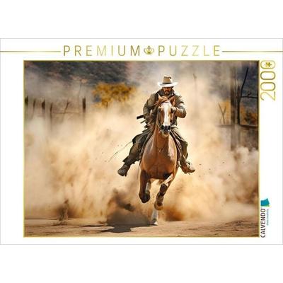 CALVENDO Puzzle Cowboy | 2000 Teile Lege-Größe 90x67cm Foto-Puzzle für glückliche Stunden