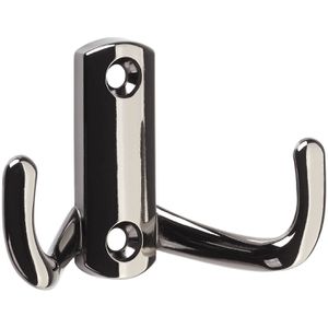 SO-TECH Garderobenhaken Julie, 108896, chrom dunkel, Doppelhaken aus Metall