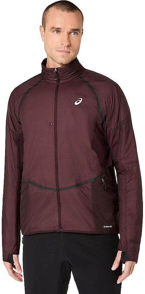 ASICS Herren Laufjacke Road Winter dunkelrot   S M