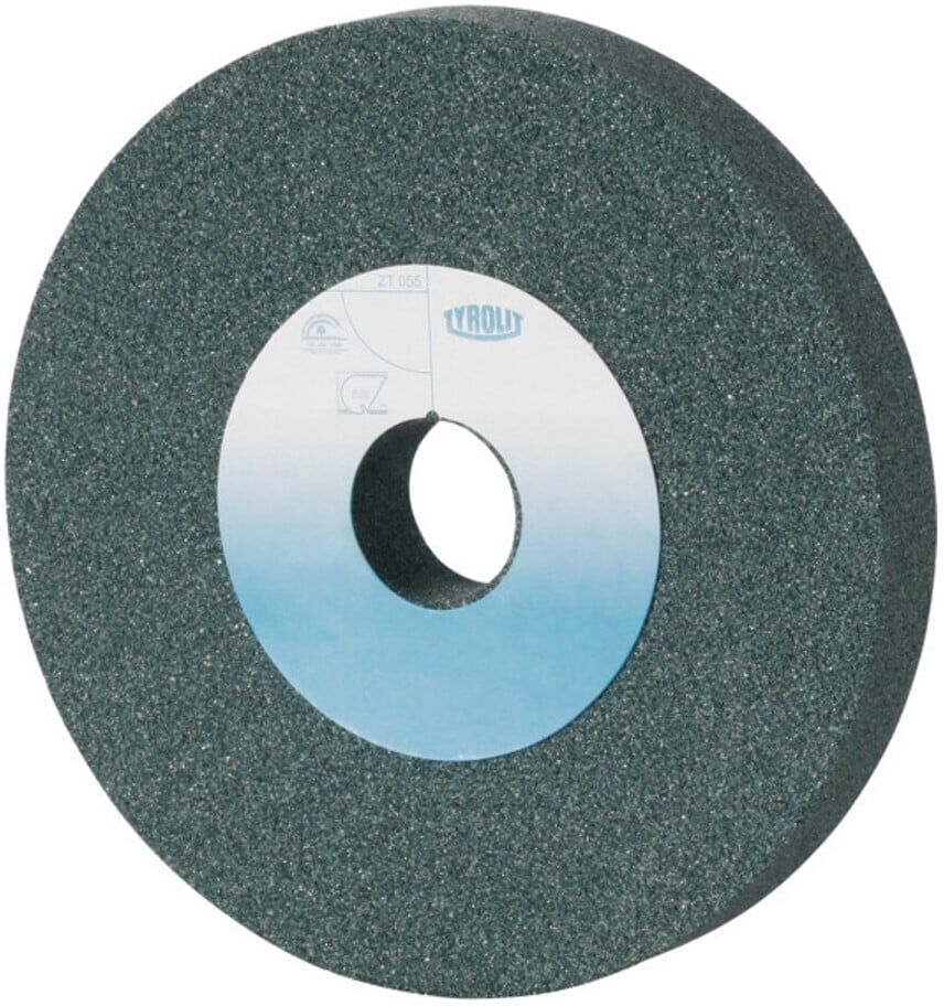TYROLIT Schleifbockscheibe aus Siliciumcarbid für das Schleifen von Grauguss oder Hartmetallen, Durchmesser x Dicke x Bohrung (mm): 250 x 32 x 51, Typ: SC80 (822623)