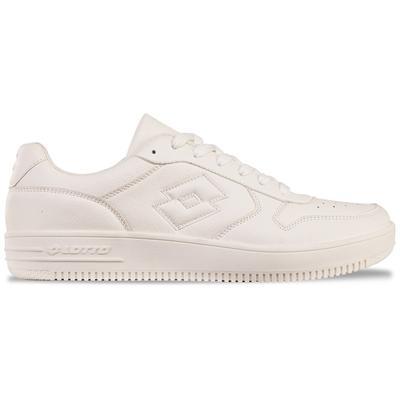Sneaker LOTTO, Damen, Gr. 44, weiß, Synthetik, unifarben, Schuhe Sneaker, - im Lowcut-Basketballdesign