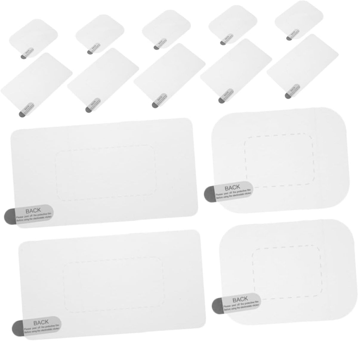 20 stuks Statische Dashcam Film - Transparante Voorruitsticker voor Dashcam Montage - Herbruikbaar en Weerbestendig