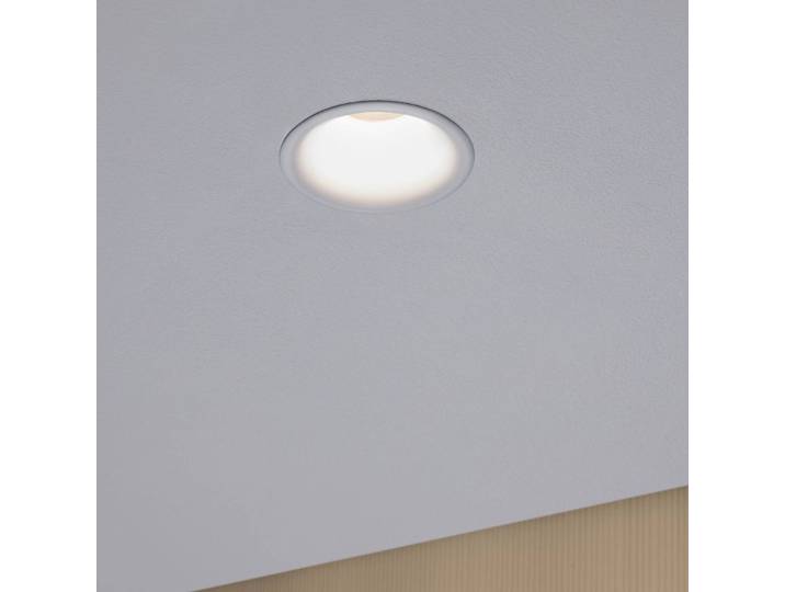 Paulmann Einbaulampe Cymbal 3x6W warmdim IP44 Cymbal, dimmbar, weiß / opal, für Wohn- / Esszimmer, Kunststoff, Modern, Einbauleuchte