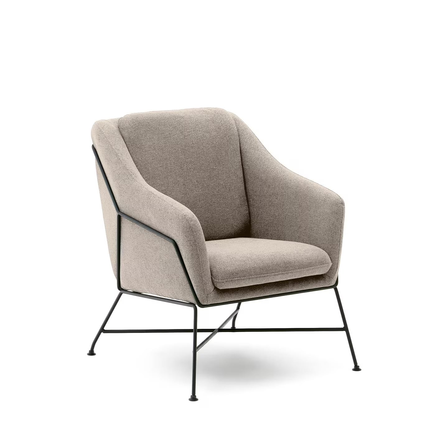 Kave Home Fauteuil Brida - Beige - Modern