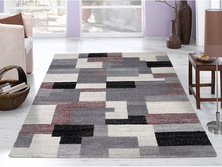 Tapis à poils courts Lively Orbit Mauve/Gris/Violet gris 240 x 290cm Polypropylène