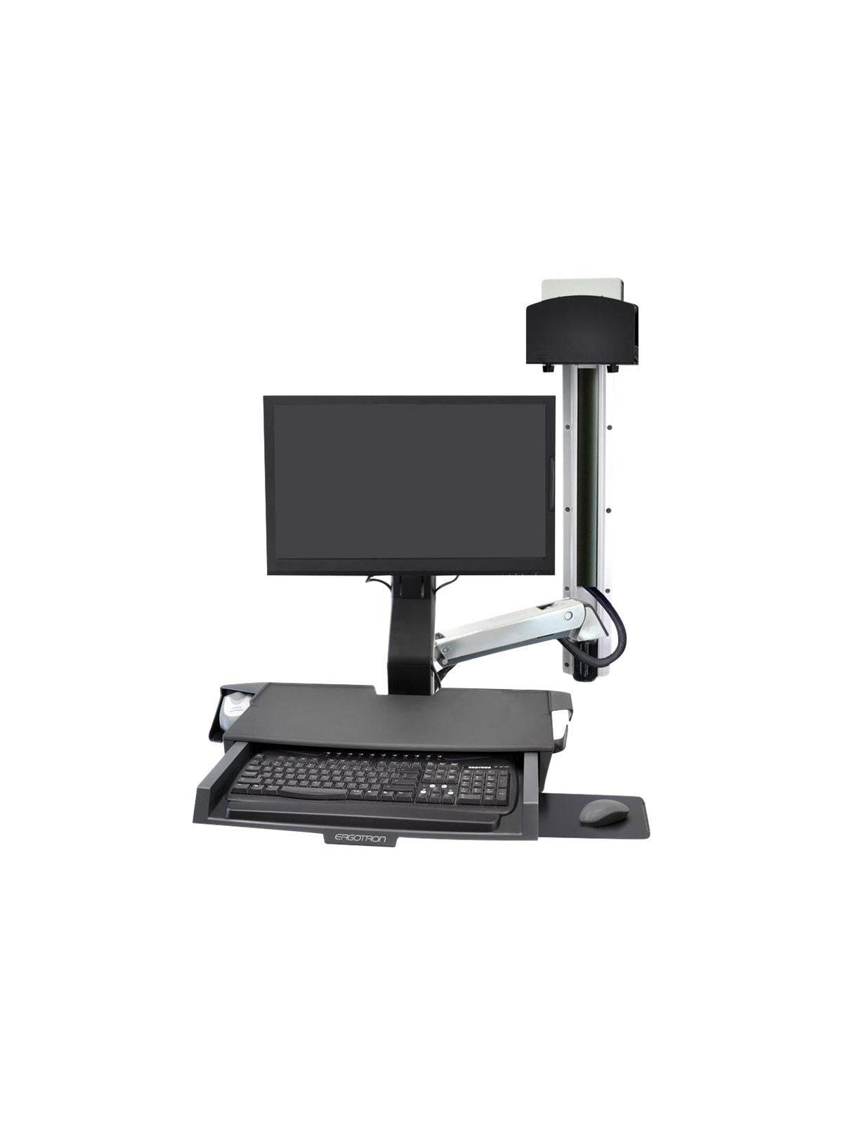 Ergotron SV Combo System with Worksurface & Pan Small CPU Holder - mounting kit (Lift and Pivot)