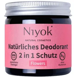 40ml Niyok 2 in 1 anti-transpirante Deocreme - Flowers