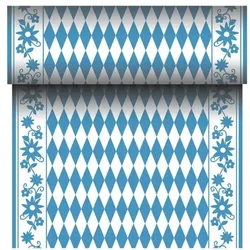 Papstar Tischläufer auf Rolle "Bayrisch Blau" - 24 m x 40 cm blau, 40 cm